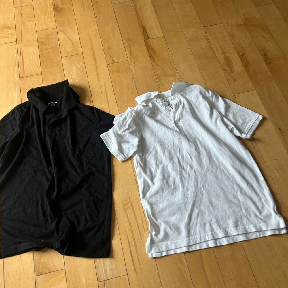 Black and White Polo Shirts